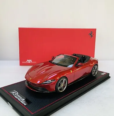 1/18 MR Collection Ferrari Roma Spider Rosso Imola Red Limited 49 PCs With Case • $545