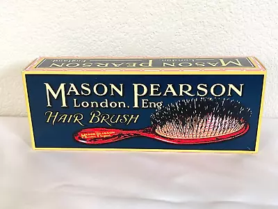 Mason Pearson B3 Handy Bristle & Nylon Brush Dark Ruby W/Cleaner New Read* • $139.99