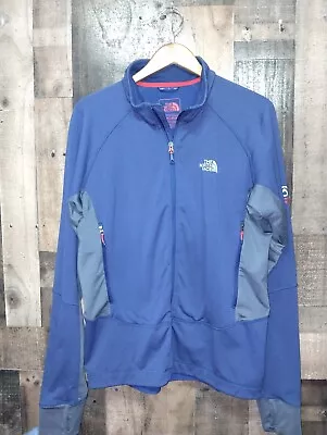The North Face Men's Blue Summit Series Blue Zip Jacket Size Large *Flaw • $18