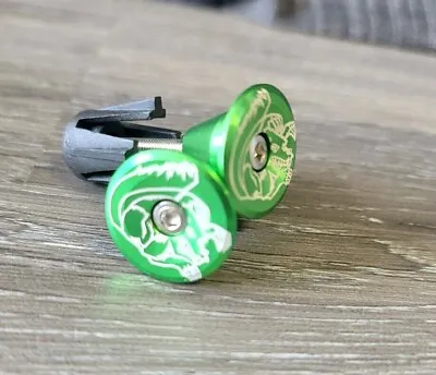 Mongoose Repop Bicycle Bike Handlebar Bar End Plugs Green BMX Maurice • $19