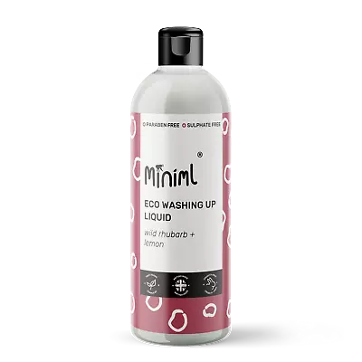 MINIML Eco Washing Up Liquid - Wild Rhubarb And Lemon - 500ml Flip Top • £3.45