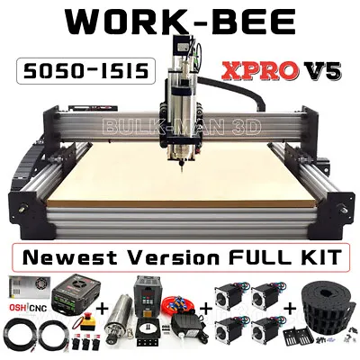 Work-Bee CNC Router Machine Full Kit 4 Axis Screw Driven Wood CNC Engraving Mill • $1088