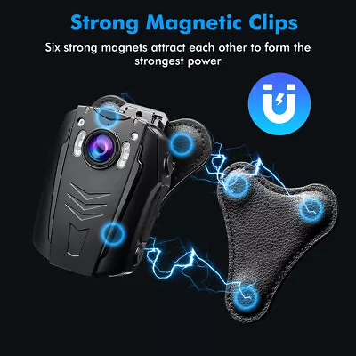 BOBLOV Body Camera Magnet Mount Universal Magnetic Suction Clip Stick To Clothes • £18.99