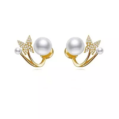 Ear Cuff Earring For Women Gilrs Rhinestone Pearl Mermaid Maple Snowflake Ear • $16.99