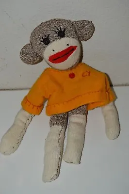 £18.58 • Buy Nice Handmade Sock Monkey W/ Custom Velvet Clothing  CY  Stuffed Animal Rare 