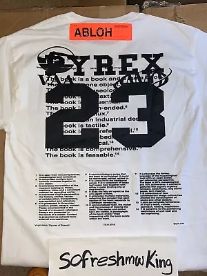 Virgil Abloh Off White Pyrex Art Mca Chicago Exclusive Tee Sz Xs White Sold Out! • $299.99