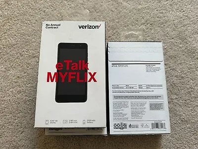 ETalk MYFLIX Verizon Prepaid Smart Phone • $39.99