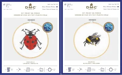 £9.75 • Buy DMC Cross Stitch Kit - Garden Discoveries - Bumble Bee & Ladybird