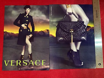 Model Saskia De Brauw For Versace Fashions  2011 Print Ad • $6.95