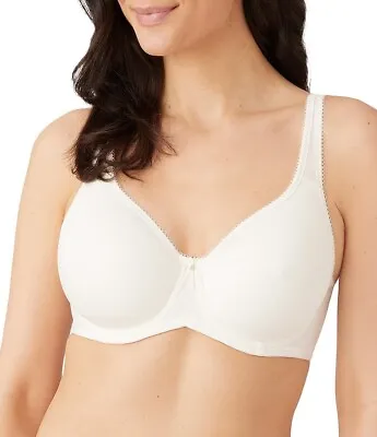 Wacoal 853192 Basic Beauty T Shirt Bra 38DDD White Full Fig Contour Underwre NWT • $33.95