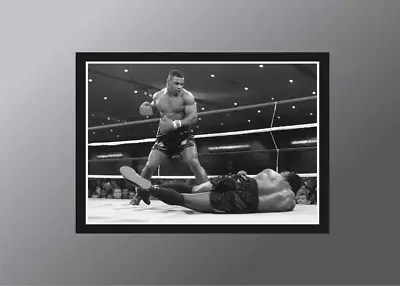 Mike Tyson Iconic Boxing Black & White Vintage Poster Unframe • $15.99