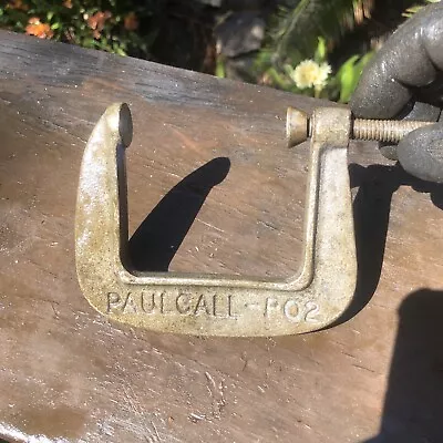 Vintage G Clamp PAULCALL P0 2 Old Tool Australia UNBREAKABLE • $25