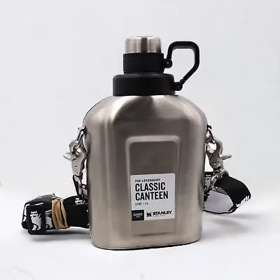 Stanley The Legendary Stainless Steel Classic Canteen Water Bottle 1.1 Qt 1 L • $39.99