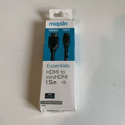 Genuine Maplin Essentials Hdmi To Micro HDMI 1.5M • £10