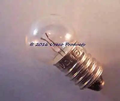 #502 Screw Bulb Lamp NEW For 6-Volt 4  D  Or Lantern Battery E10 • $3.20