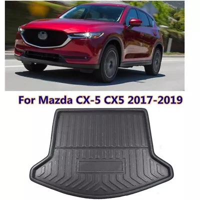 Rear Trunk Cargo Floor Tray Boot Liner Pad Mat Black For Mazda CX-5 CX5 2017-19 • $32.29