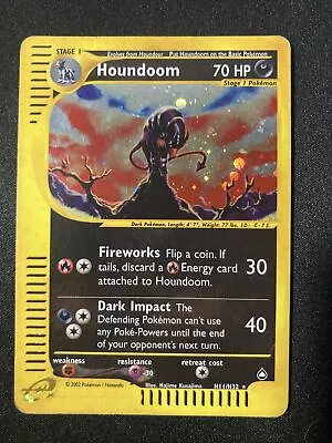 Houndoom H11/H32 Aquapolis Holo Rare 2003 Pokemon TCG Card • $175