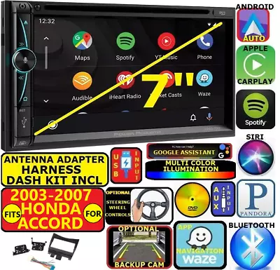 For 03-07 Honda Accord Nav Bluetooth Cd/dvd Apple Carplay Android Auto Car Radio • $539.53