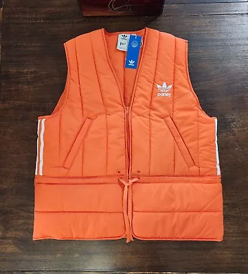 Adidas Parley Puffer Vest HM6750 Men’s Size Medium Semi/Impact Orange NWT • $49