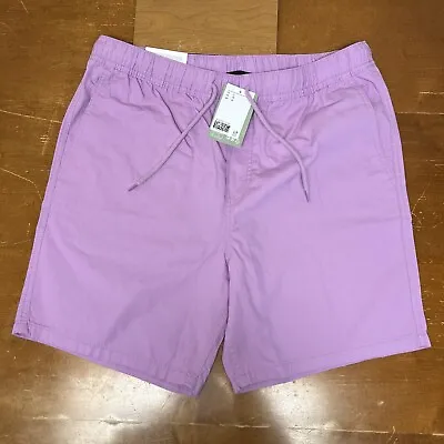 H&M Sweat Shorts Mens Large Purple Regular Fit Mid Length Coupe Standard • $18.95