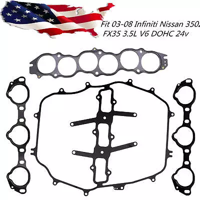 $21.80 • Buy Intake Manifold Gasket Set For Infiniti 03-08 Nissan 350Z FX35 3.5L V6 DOHC 24v