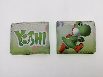 Super Mario Yoshi PU Leather Wallet With Card Holder Bi-Fold Purse Wallets • $7.77