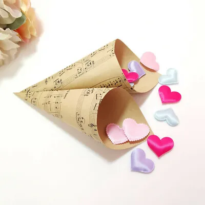 10Pcs Music Notes Bouquet Wrapping Flower DIY Wedding Paper Decor Gifts Supplies • $3.09