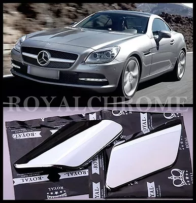 Deluxe Headlight Washer Nozzle Covers 2x CHROME For Mercedes Benz SLK Class • $24.60