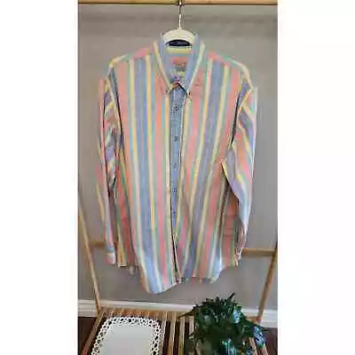 $14 • Buy BD Baggies Stripped Long Sleeve Button Up MED