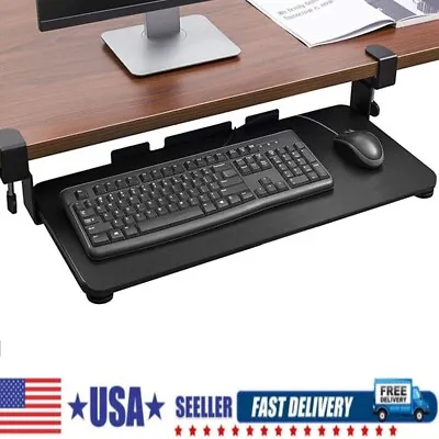 Keyboard Tray Under Desk 360 Adjustable Sliding Keyboard Mouse Tray 25.2  X 9.4  • $38.99