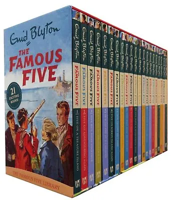 £28.40 • Buy Famous Five Series 21 Books Box Set Pack Collection Enid Blyton 