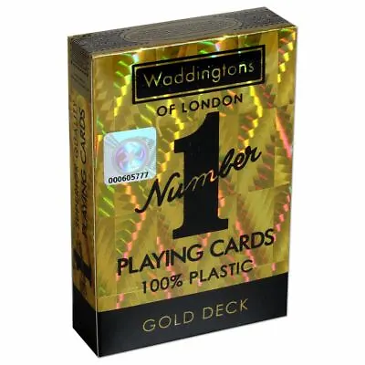 Classic Gold Waddingtons Number 1 Playing Cards • £4.99