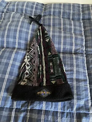 Vintage Perigee Fleece Winter Hat Aztec Tribal Synchilla Ski Snowboard Jester • $29