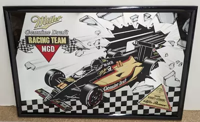 Miller Genuine Draft MGD Beer Racing Roberto Guerrero Alfa Romeo Mirror Sign • $69.99