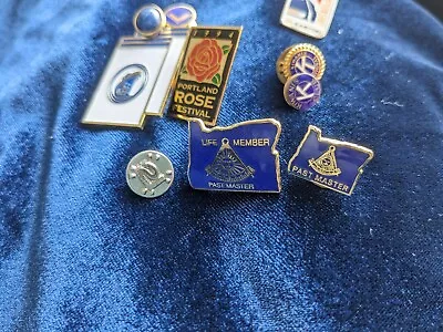 Lot Of Pins Tie Lapel Shirt Pins: Kiwanis Freemason/Masonic BaseballEtc  • $10