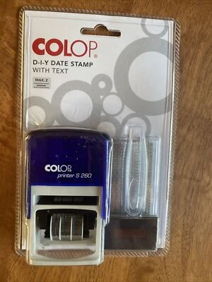 Colop DIY Date Stamp With Text Printer S260 NEW • £19.99