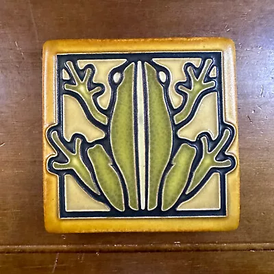 Motawi Tileworks 4x4 Frog Yellow Ann Arbor Michigan Art Tile • $69.99