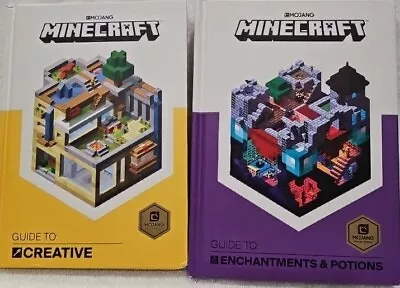 Lot Of 2 Minecraft Books Hardcover  Creative/Enchantment & Potions • $7.99