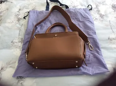 £9.99 • Buy Modalu Berkeley Small Grab Shoulder Tan Leather Handbag + Dust Bag