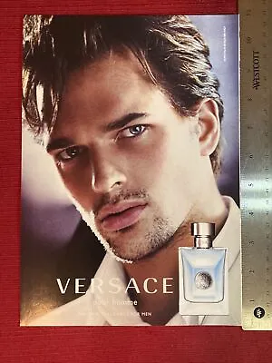 Model Michael Gstoettner For Versace Pour Homme Fragrance 2011 Print Ad • $6.95