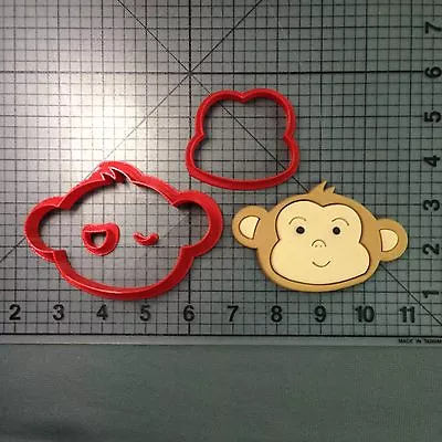 Baby Monkey Face Cookie Cutter Set • $6.50