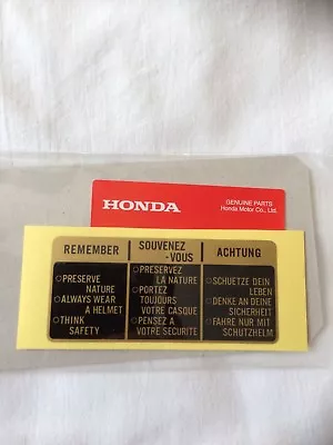 Honda Z50 Gorilla C90 Monkey Bike Warning Decal C90 C50 CBX • $9.33