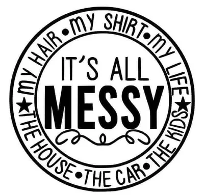 Make Your Own T-shirts!  Iron On Vinyl Decal It's All Messy • $6.99