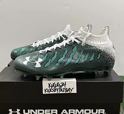 Under Armour Spotlight Lux MC Football Cleats Green Size 11.5 Mens 3022654-300 • $180