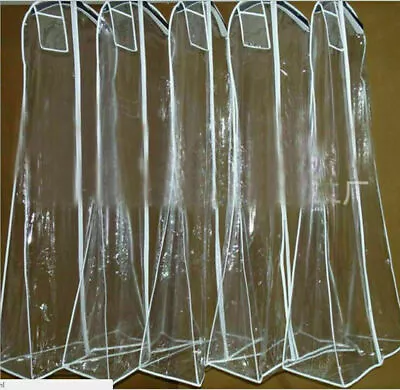 PVC Bridal Gowns Dust Proof Storage Bag Transparent Wedding Long Dresses Cover • $10.99