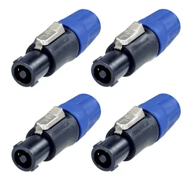 (4 PACK) NEUTRIK NL4FC 4-POLE Locking SPEAKON Cable Mount Speaker Connector • $26.65