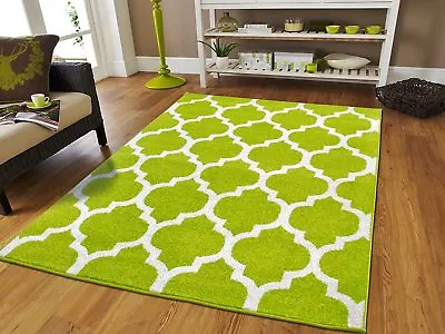 Trellis Pattern Floor Rugs 8x11 Green Rug Kitchen Living Room Rug Carpets 5x7 • $99.98