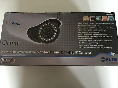 $76.99 • Buy DIGIMERGE Flir DNB16M2 2.1MP HD Motorized VF Lens IR Bullet IP Camera NEW!