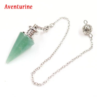 $3.32 • Buy Natural Crystal Quartz Gemstone Point Dowsing Pendulum Scrying Dowser Healing