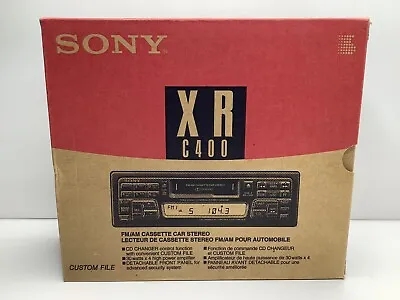 New Vintage Old Stock Sony Xr-c400 Car Radio Am/fm Cassette Stereo Automobile • $399.99